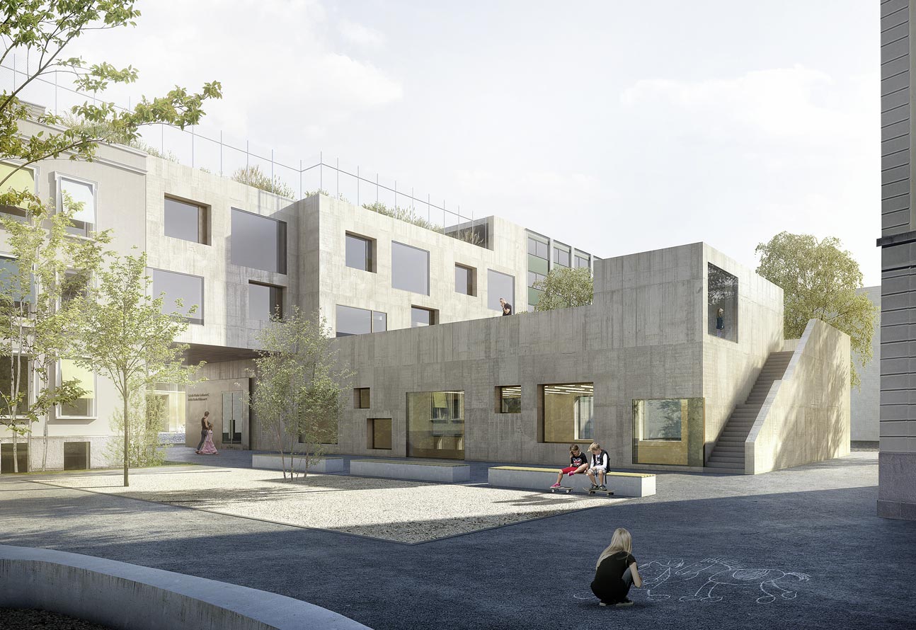 Neubau Turnhalle und Erweiterung Schulhaus